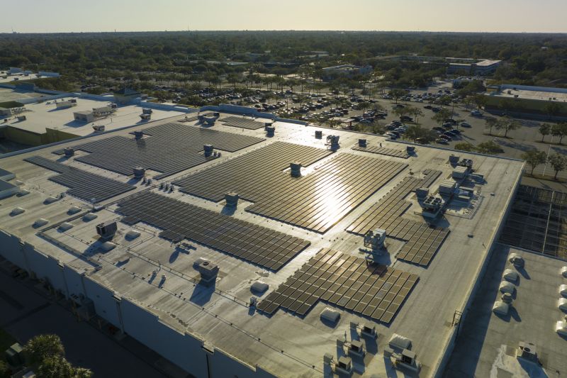 Roof Solar Installation detail